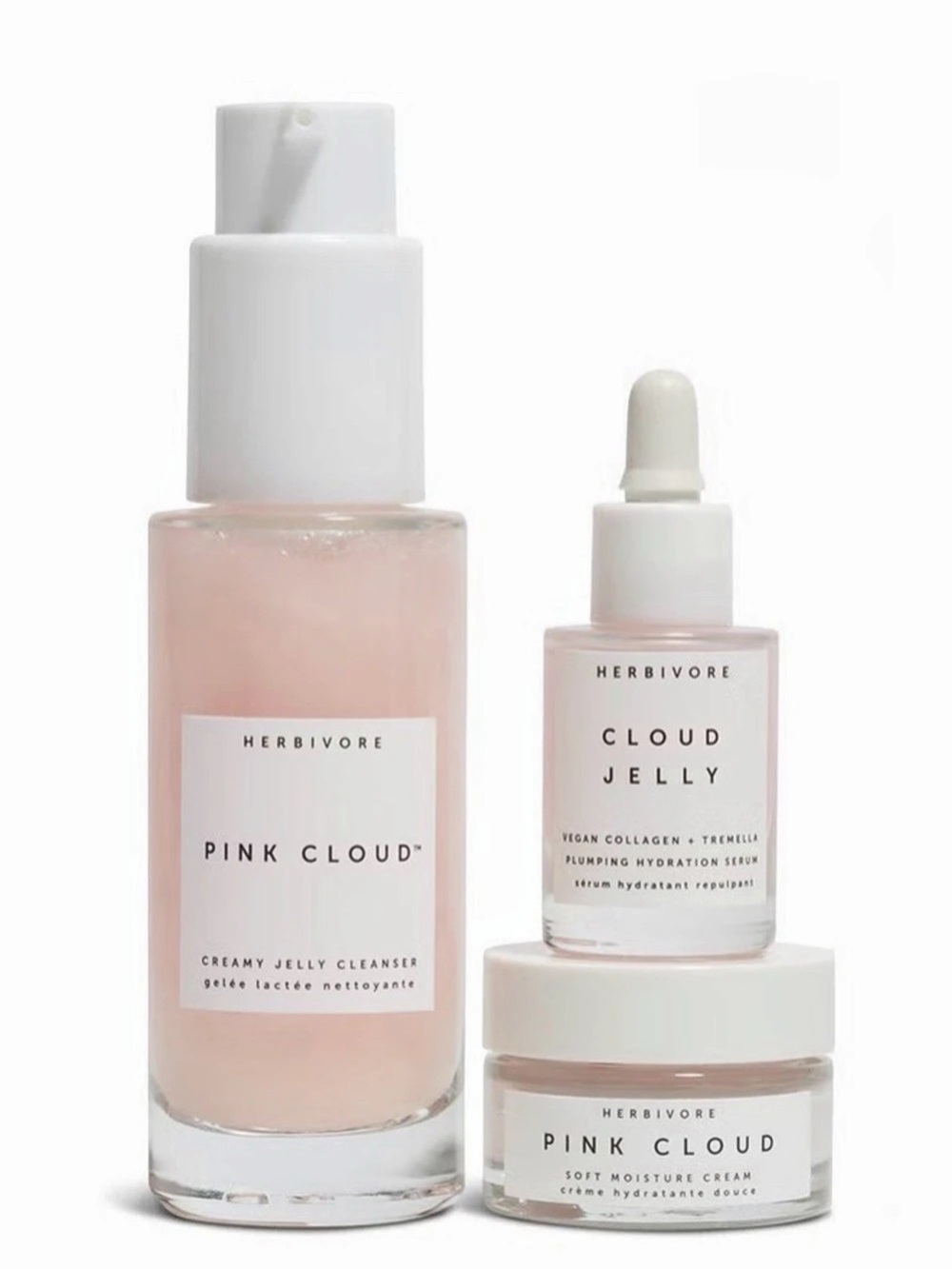 Herbivore PINK CLOUD SKIN IN THE CLOUDS Skincare Set - Picture 2 of 4